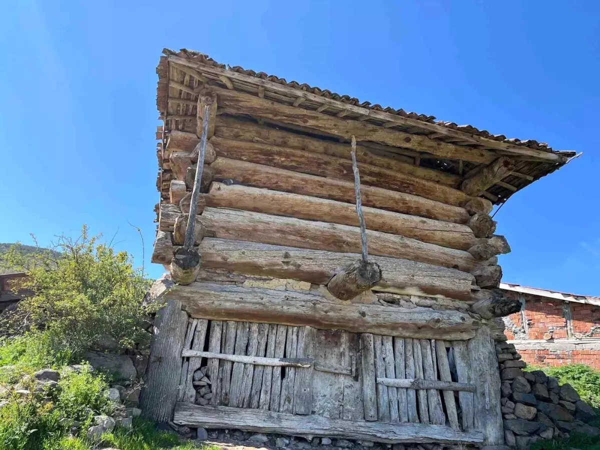 Oğuzlar'daki Geleneksel Ahşap Ambarlar
