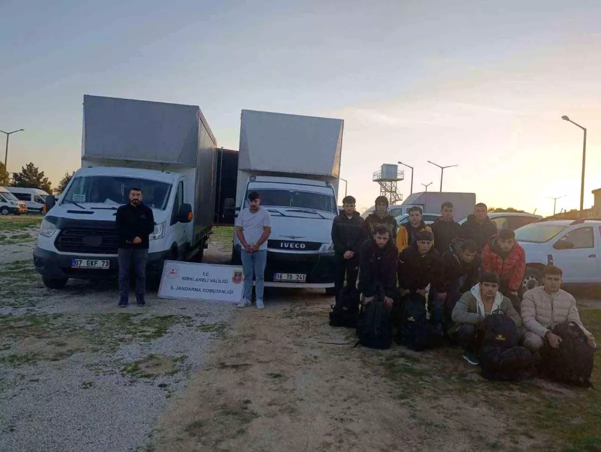 Kırklareli'nde 110 Kaçak Göçmen Yakalandı