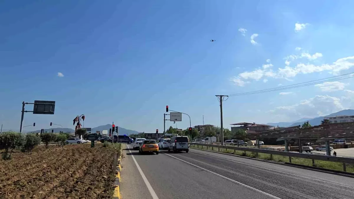 Gaziantep'te Dron Destekli Trafik Denetimi