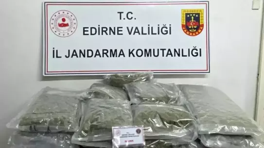 Edirne'de Uyuşturucu Operasyonu: 16,5 Kilo Skunk Ele Geçirildi