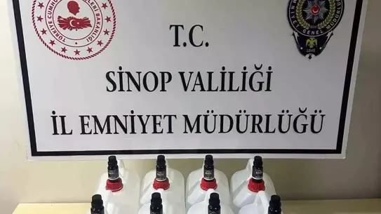 Sinop'ta 40 Litre Etil Alkol Ele Geçirildi