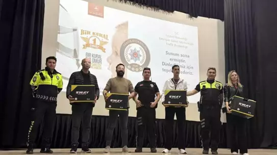 Bandırma'da Motosiklet Sürücülerine Bilgilendirme