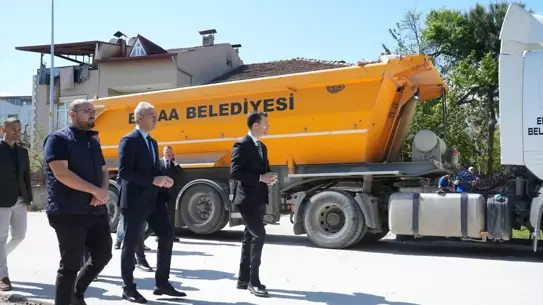 Erbaa'da Cadde Yenileme Çalışmaları Devam Ediyor