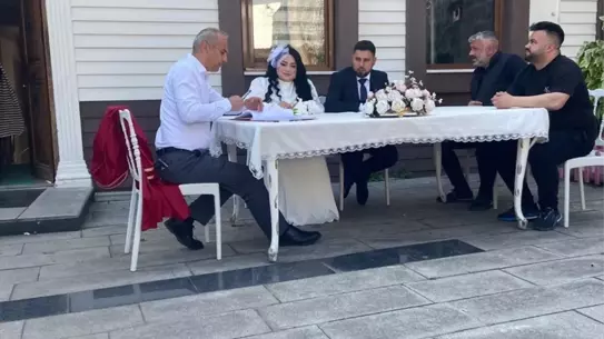 Niksar'da 16 çift, özel tarihte evlendi