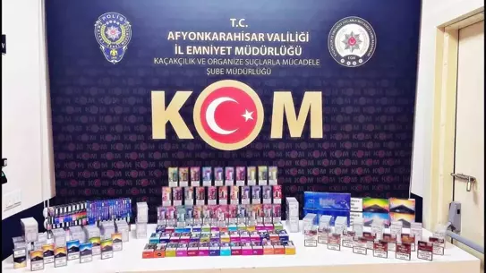 Afyonkarahisar'da Kaçak Sigara Operasyonu