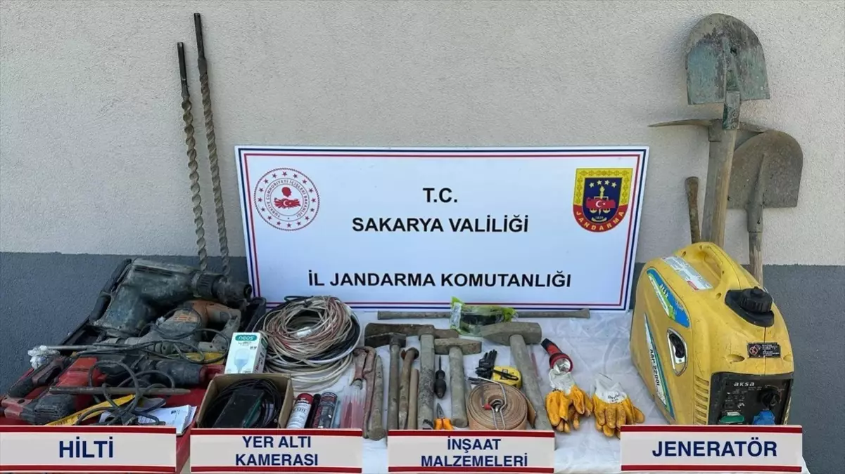 Sakarya'da Kaçak Kazı Operasyonu