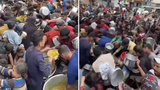 Zulüm altındaki Gazze'den insanlık adına utanç verici görüntüler