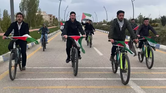 Van YYÜ'de Filistin İçin Bisiklet Turu