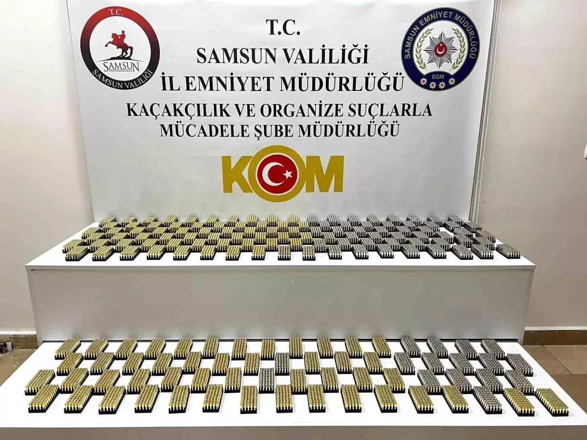Samsun'da Av Bayisinde 8.500 Kayıt Dışı Fişek Ele Geçirildi