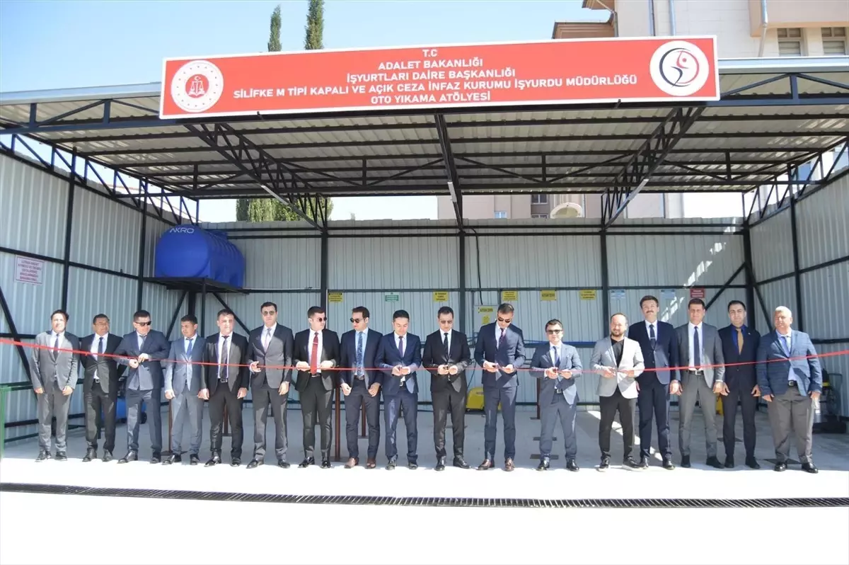 Silifke Cezaevi'nde Oto Yıkama İşletmesi Açıldı