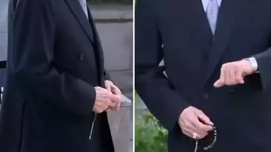 MHP lideri Devlet Bahçeli, Cumhurbaşkanı Erdoğan'ı elinde tespihle bekledi