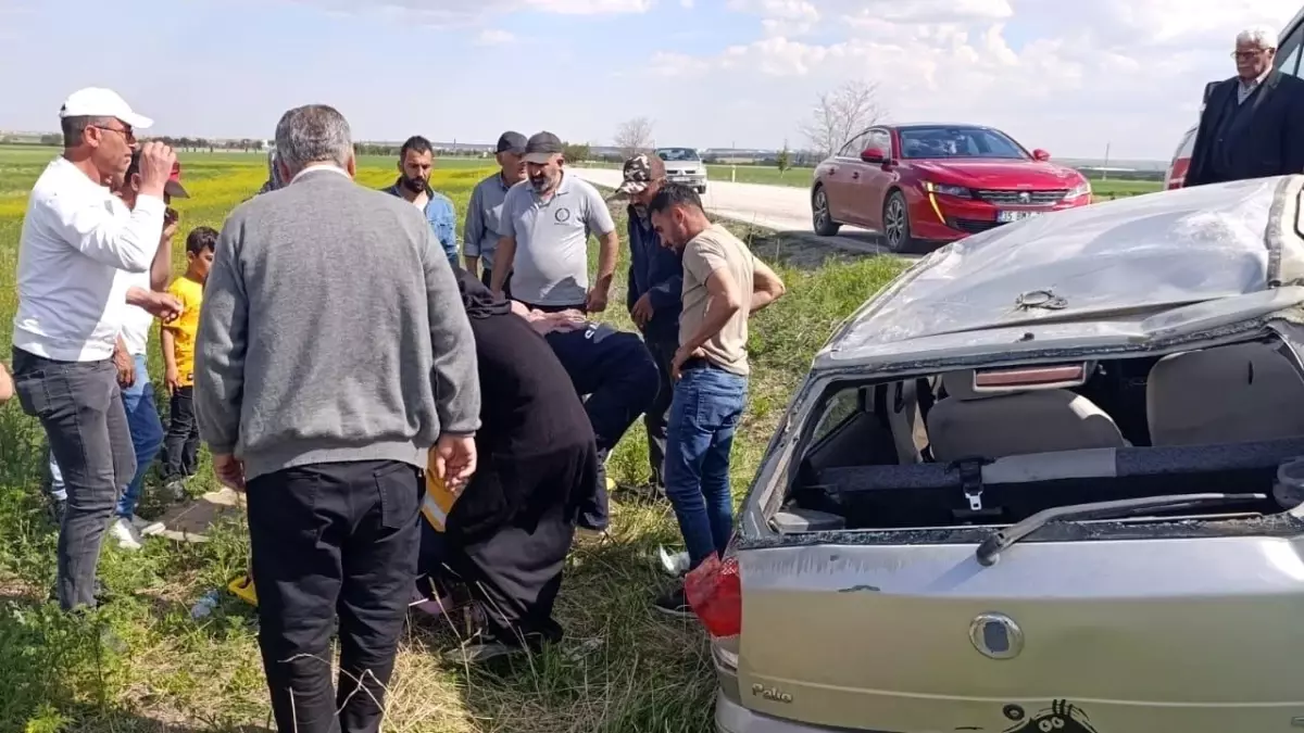 Konya'da Otomobil Takla Attı: 1 Yaralı