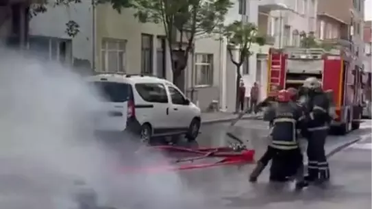 İtfaiye Erlerine Düşen Duvar Anbean Kamerada
