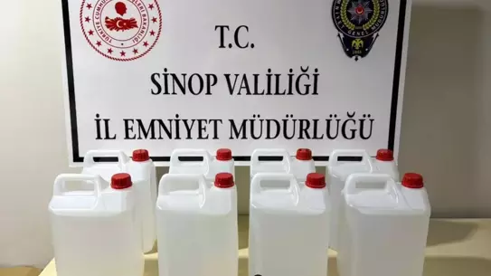 Erfelek'te Kaçak Alkol Operasyonu