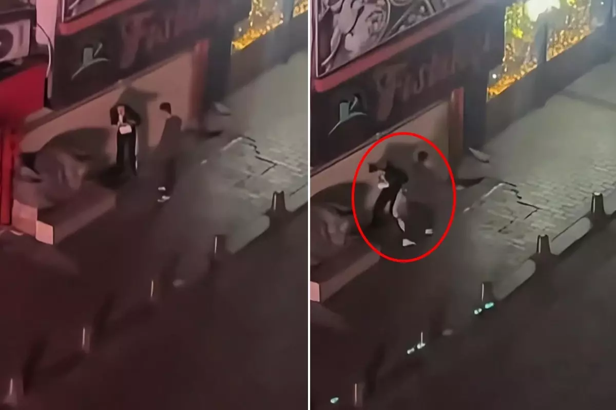 Tartıştığı kadını sokak ortasında darbetti