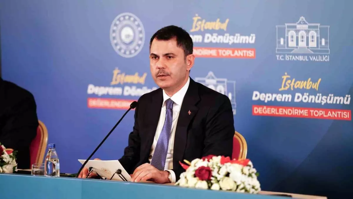 Bakan Kurum: "Devletimiz İstanbul'un dönüşümü için gövdesini taşın altına koymuştur"