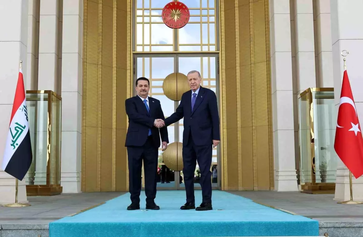 Cumhurbaşkanı Erdoğan, Irak Başbakanı Sudani'yi resmi törenle karşıladı