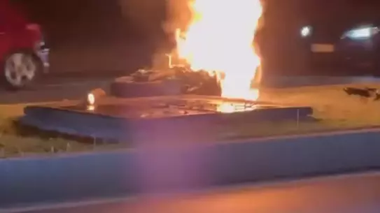 Kartal'da Motosiklet Yangını Korkuttu