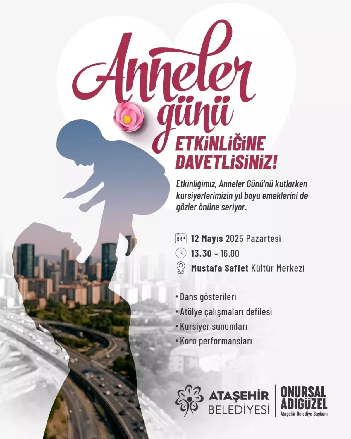 Ataşehir Belediyesi Anneler Günü'nü Etkinlikle Kutlayacak