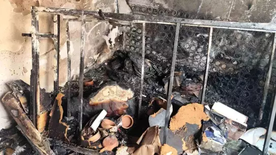 Gölbaşı'nda Yangın: 1 Yaralı