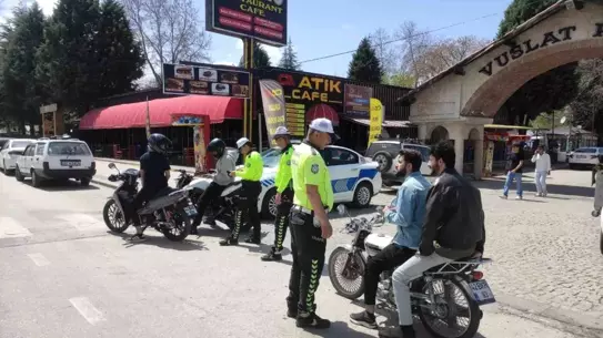 Beyşehir'de Kask Takmayan Motosikletlere Cezalar Uygulanıyor