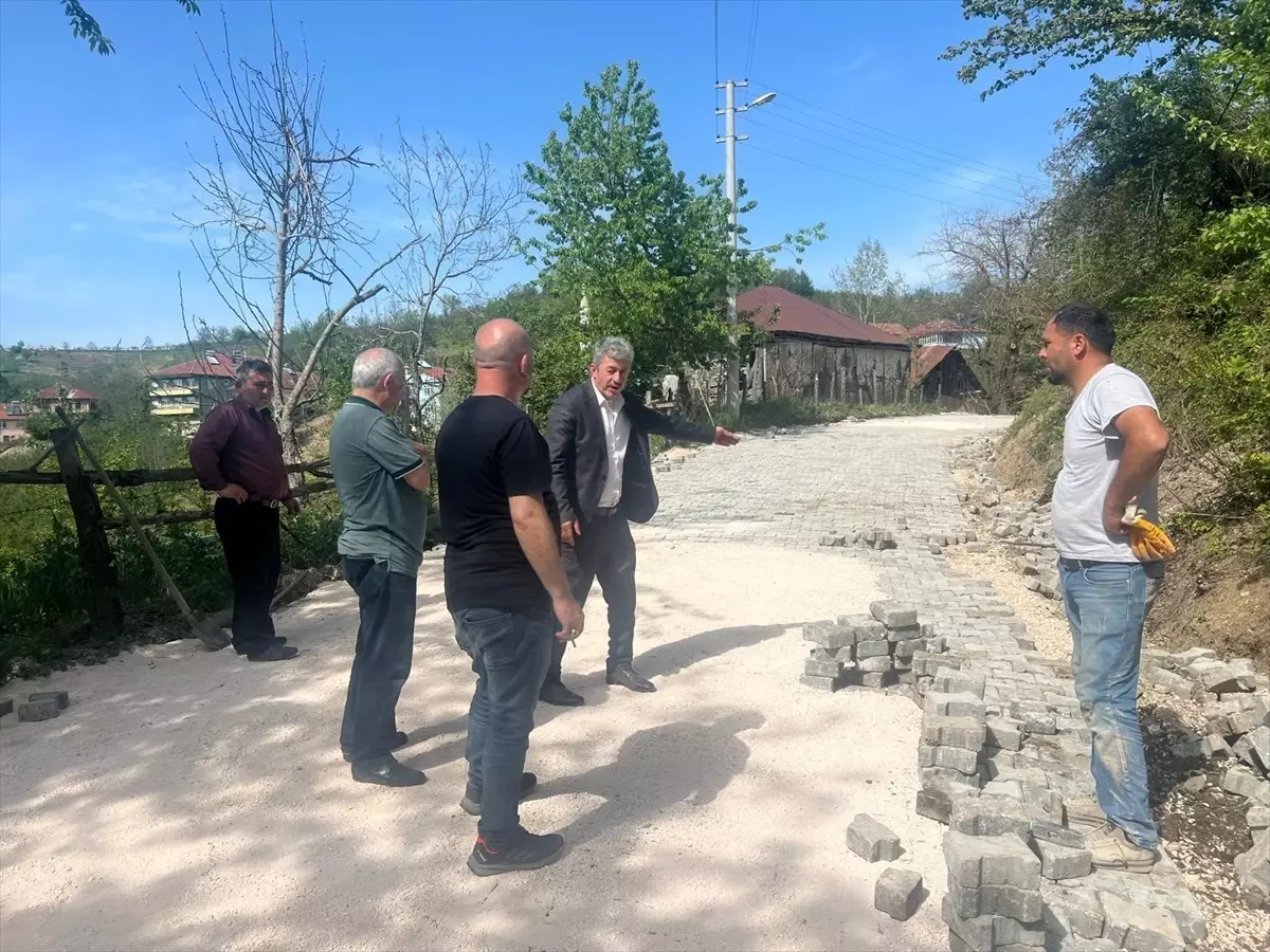 Yığılca'da Yol ve Altyapı Çalışmaları Devam Ediyor