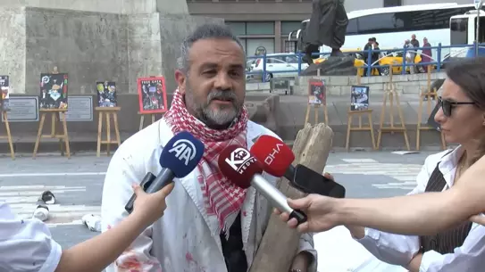 Dr. Sağlam'dan Gazze Protestosu