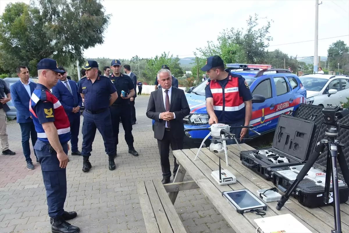 Bodrum'da Orman Yangınlarına Havadan Denetim