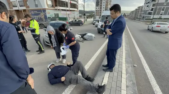 Sivasta Motosiklet Kazası