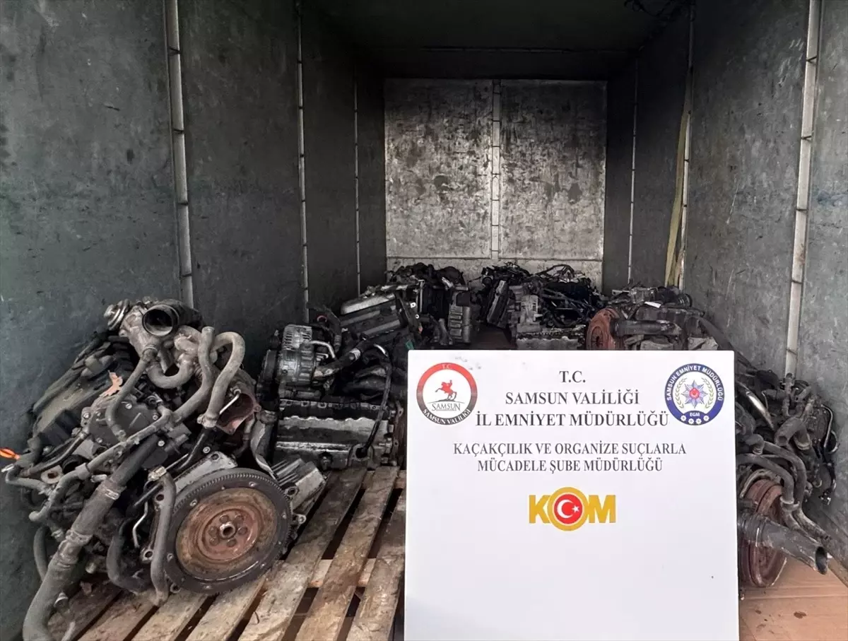Tekkeköy'de Kaçak Motor Operasyonu