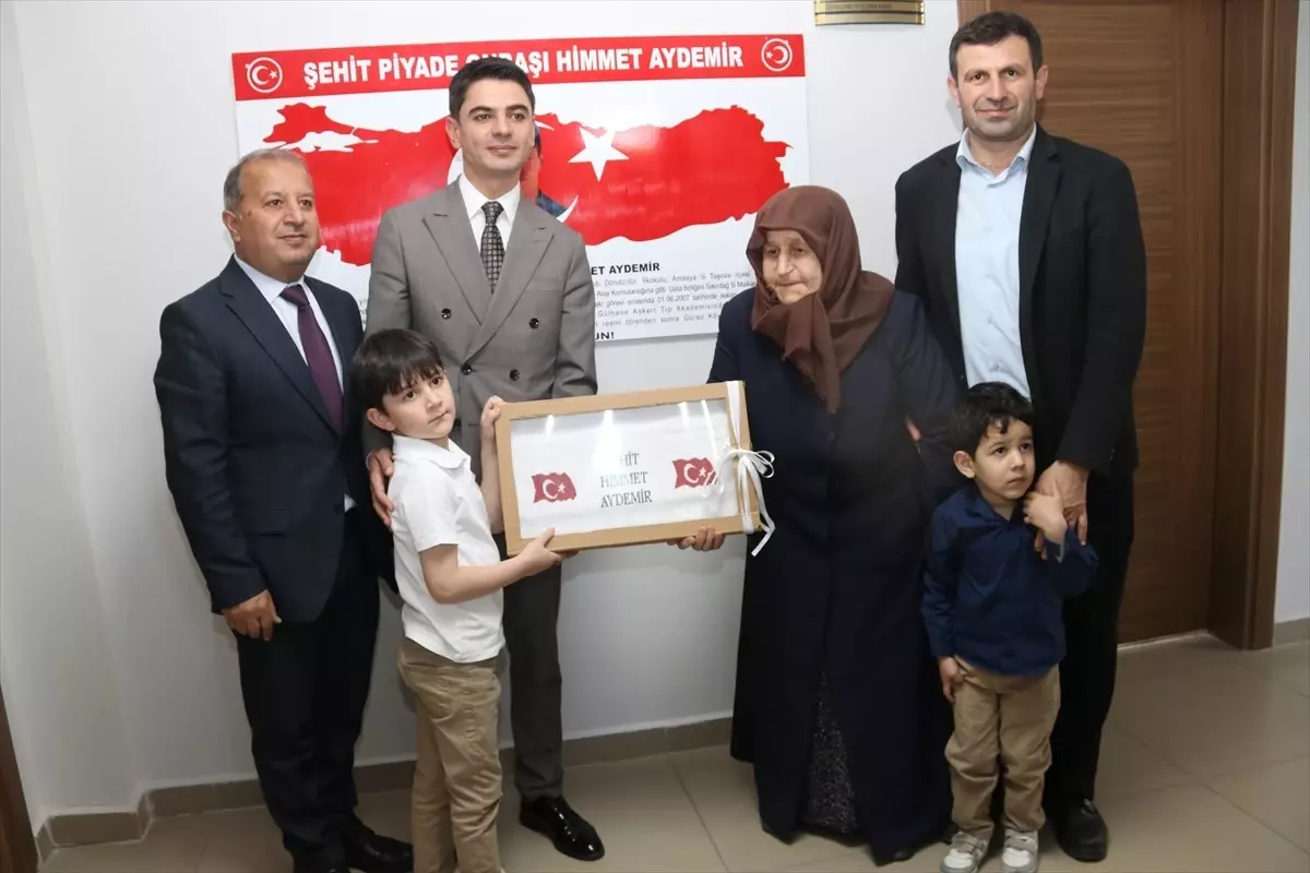 Amasya'da şehit annesi, oğlunun isminin verildiği kurumu ziyaret etti