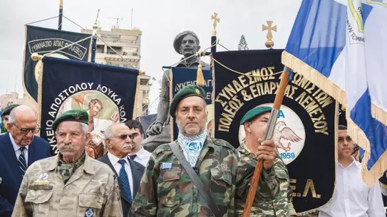 Rum bakan, EOKA'nın kanlı mirasına sahip çıkıp Girne'yi hedef gösterdi