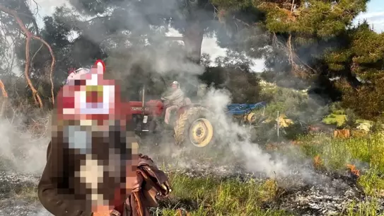 Gördes'te İzinsiz Ateş Yakan İki Kişiye Ceza