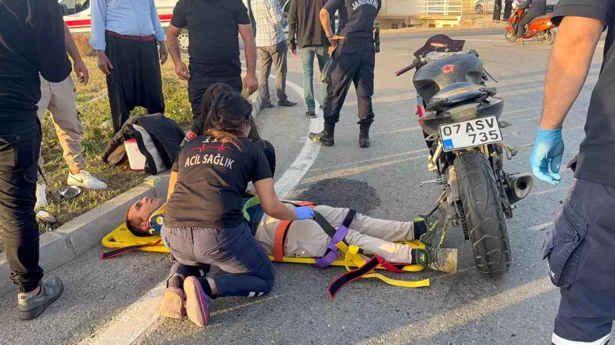 Gazipaşa'da Motosiklet Kazası