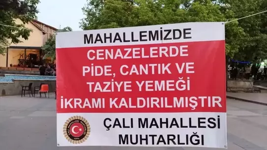 Cenazelerde Yemek İkramı Sona Erdi