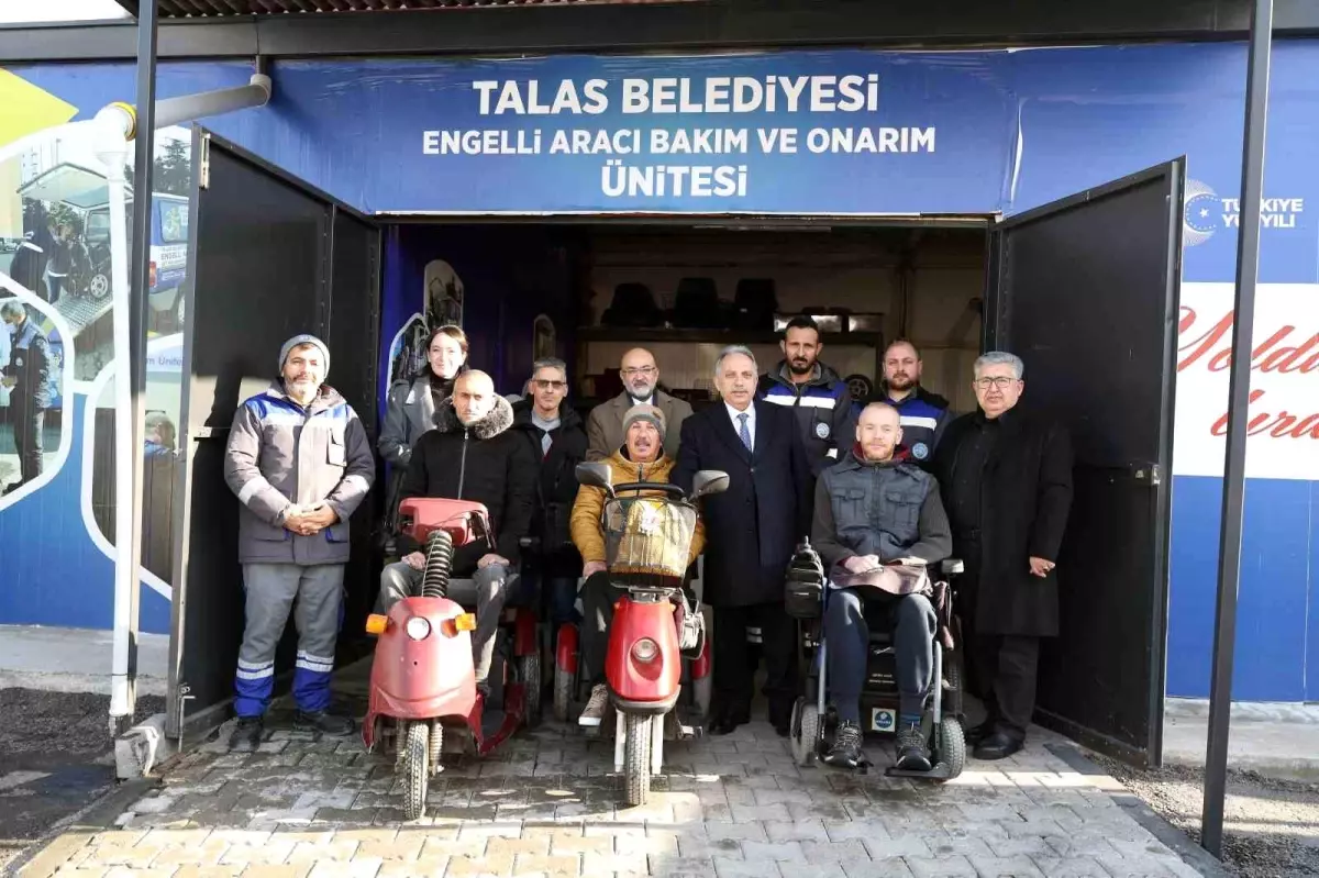 Talas Belediyesi'nden Engelli Vatandaşlara Ücretsiz Araç Bakım Hizmeti