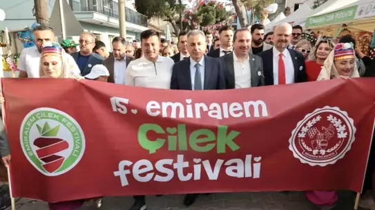 15. Emiralem Çilek Festivali Coşkuyla Başladı