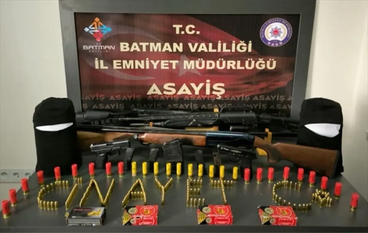Batman'da Organize Suç Operasyonu: 9 Tutuklama