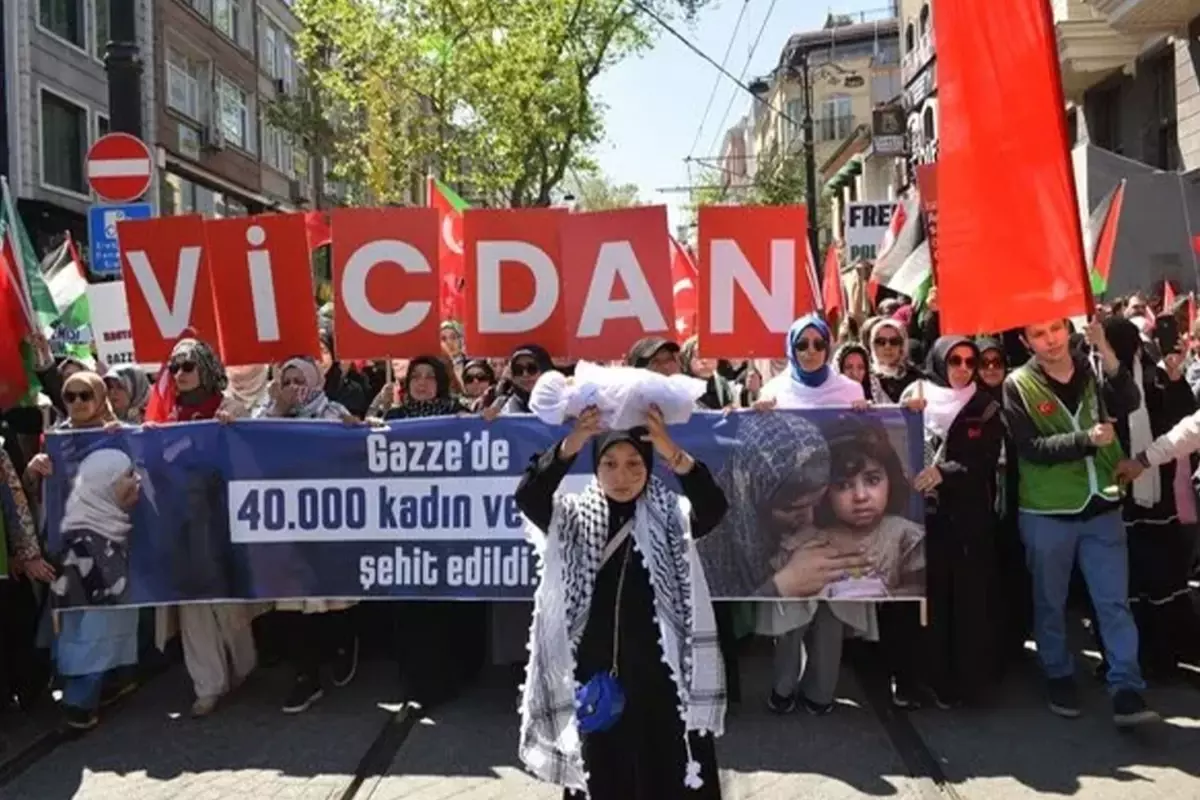 İHH'dan Gazze'ye Destek Yürüyüşü