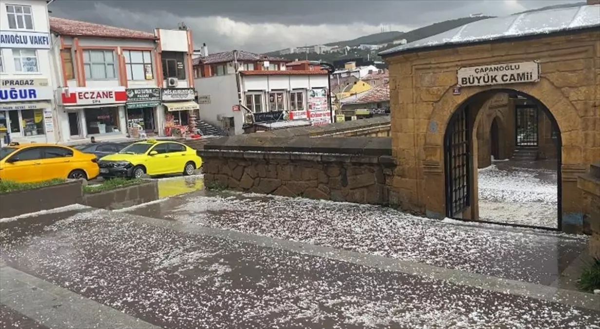 Yozgat'ta Dolu ve Sağanak Yağış!