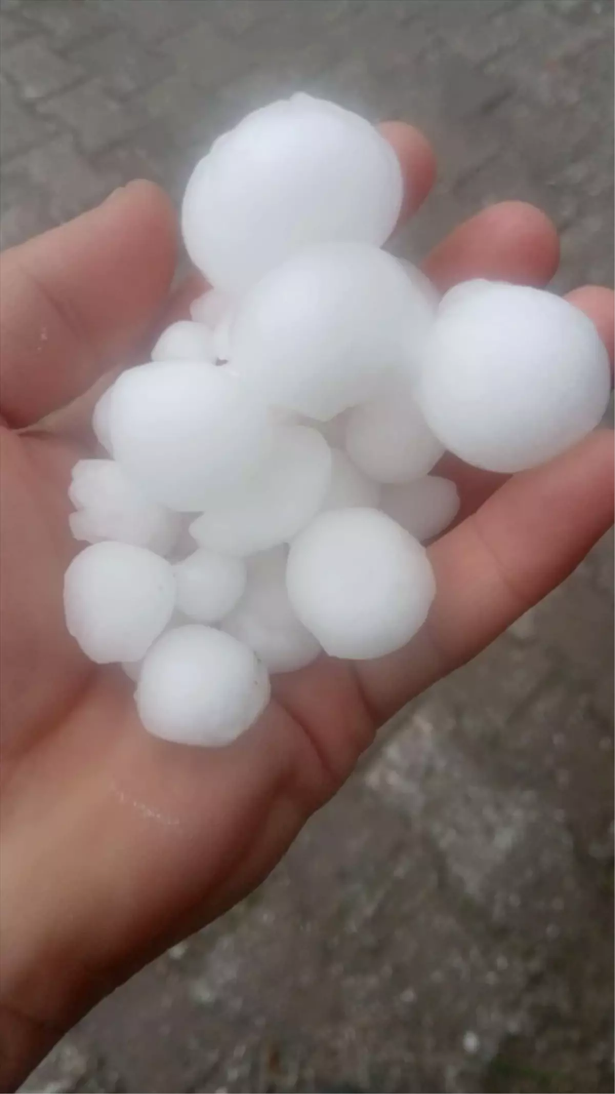 Almus'ta Dolu Yağışı Hayatı Olumsuz Etkiledi