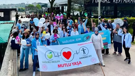 Düzce'de Sağlık Yürüyüşü Etkinliği