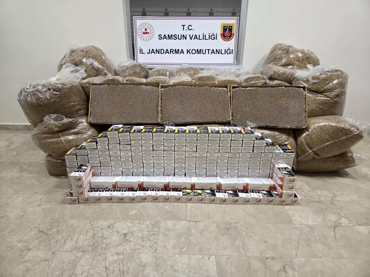 Samsun'da Kaçak Tütün Baskını