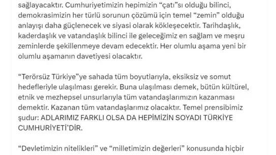 PKK'nın Feshi Terörsüz Türkiye İçin Önemli