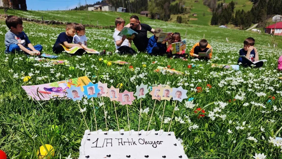 Kadıralak Yaylası'nda Kitap Okuma Etkinliği