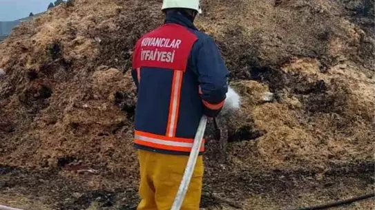 Elazığ'da Samanlık Yangını Kontrol Altına Alındı