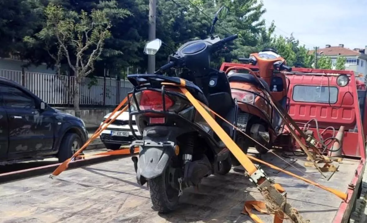 Gönen'de Motosiklet Denetimleri Artırıldı