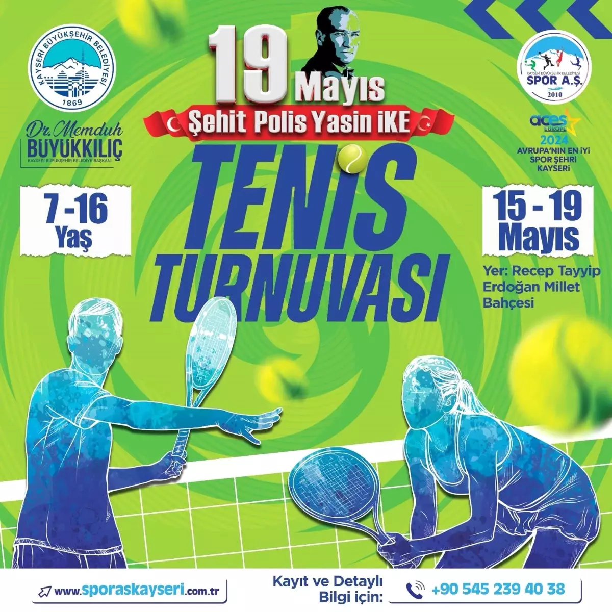 Spor A.Ş.'den 19 Mayıs'a özel tenis turnuvası