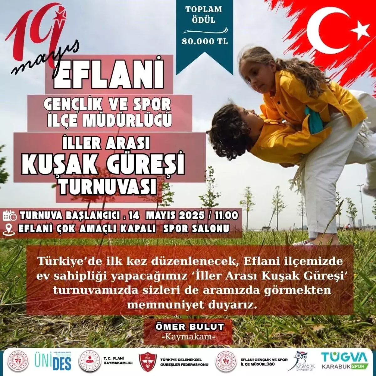 Eflani'de İlk İller Arası Kuşak Güreşi Turnuvası