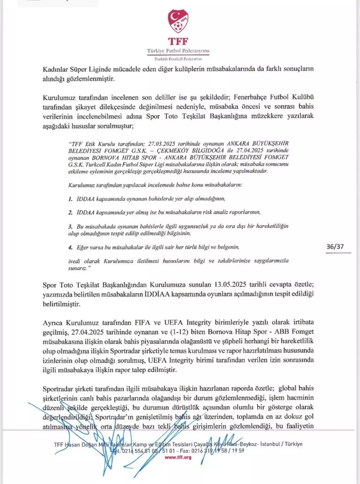 ABB FOMGET Kadınlar Ligi Şampiyonu
